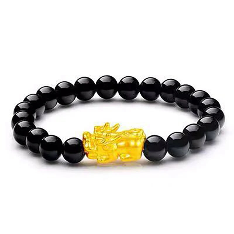 Feng Shui Men's Lucky Prayer Beads Bracelet 
Wealth and Good Luck