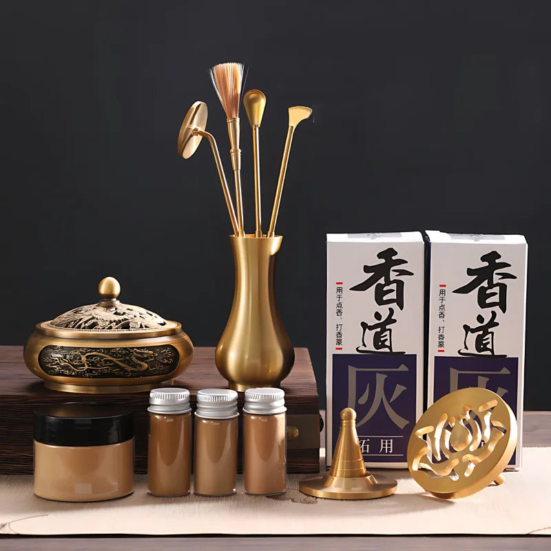 DIY Aromatherapy Set Brass Incense Burner Making Kit
