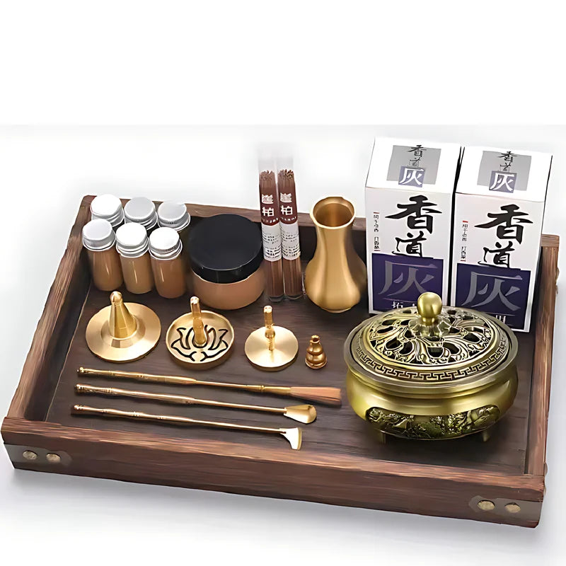 DIY Aromatherapy Set Brass Incense Burner Making Kit
