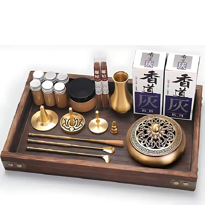 DIY Aromatherapy Set Brass Incense Burner Making Kit