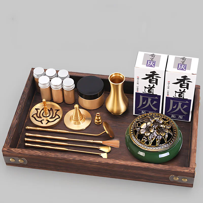 DIY Aromatherapy Set Brass Incense Burner Making Kit