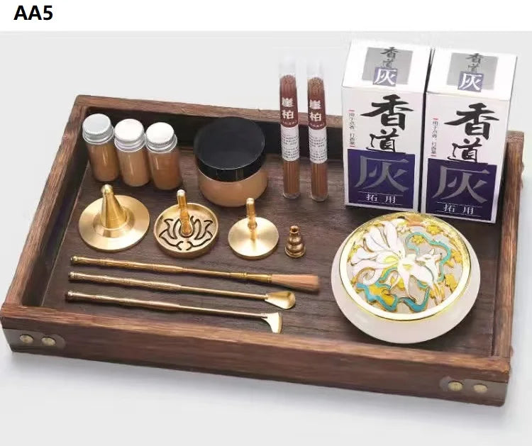 DIY Aromatherapy Set Brass Incense Burner Making Kit