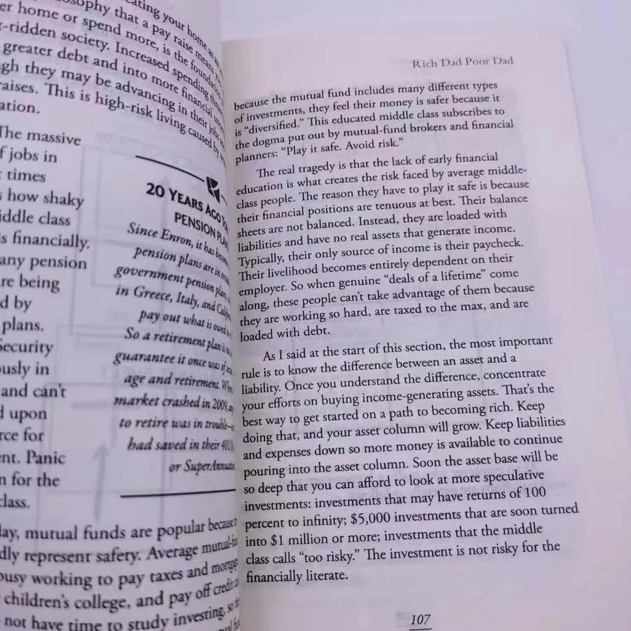 Rich dad poor dad 
by Robert Toru Kiyosaki